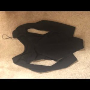 Black ballet leotard (never worn) long sleeves